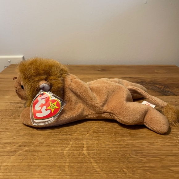 Ty Beanie Babies Roary Lion Tan 1996 – New Tag Protector VINTAGE - Picture 10 of 10
